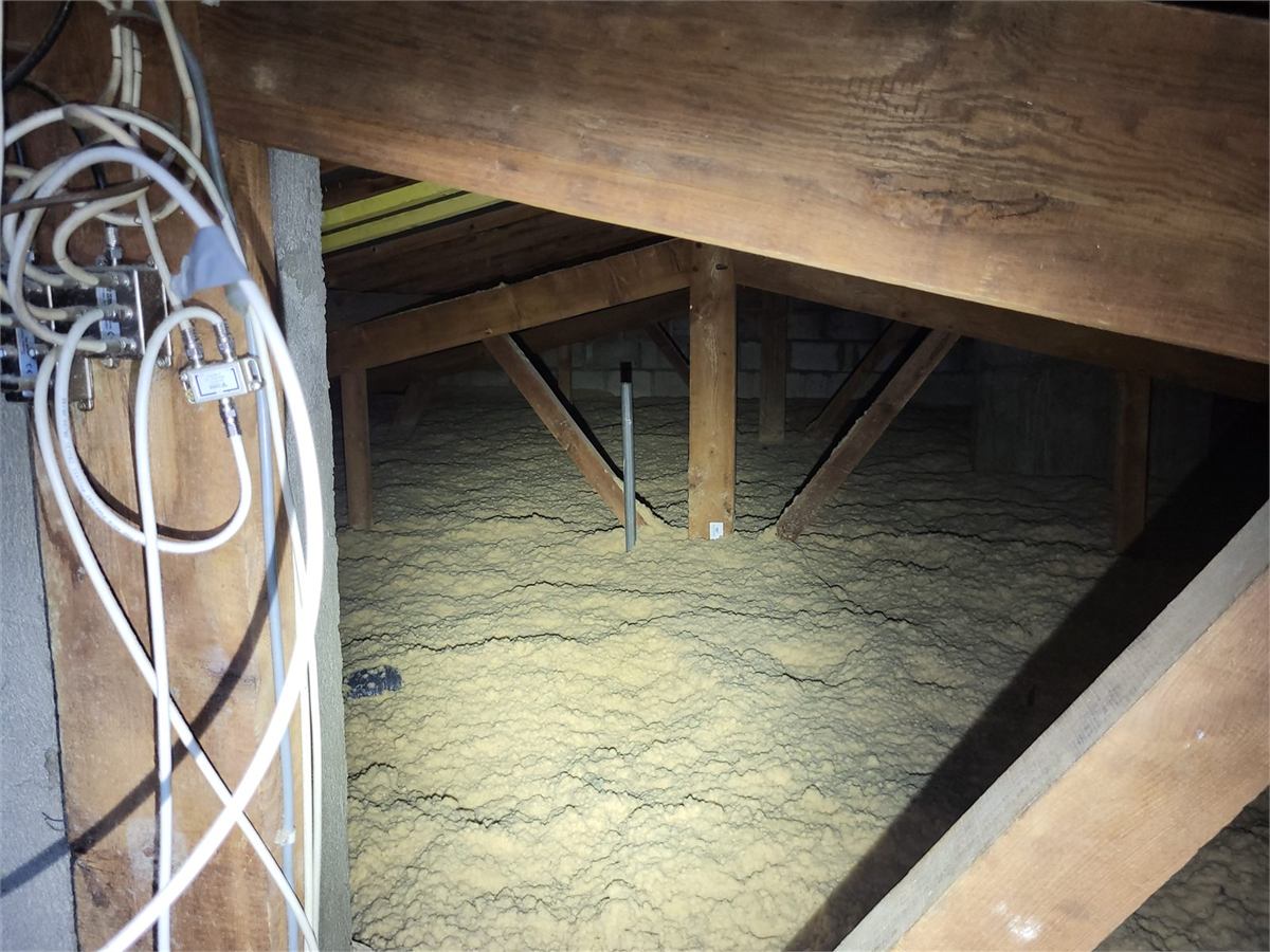 Isolation des combles par soufflage